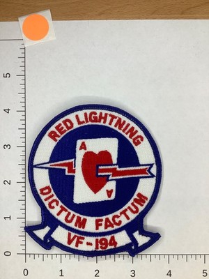 US NAVY RED LIGHTNING VF-194 SQUADRON PATCH