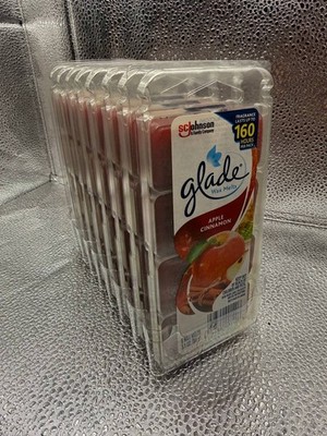 8 Packs of 8 Glade Wax Melts Apple Cinnamon 64 total 3.1oz (88g) Each NEW