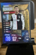 Topps Match Attax Limited Edition Gold Ronaldo Juventus UEFA Champions League