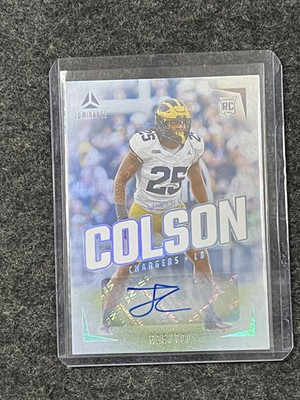 2024 Panini Luminance #150 Junior Colson Rookie Luminance Auto #/700 Chargers
