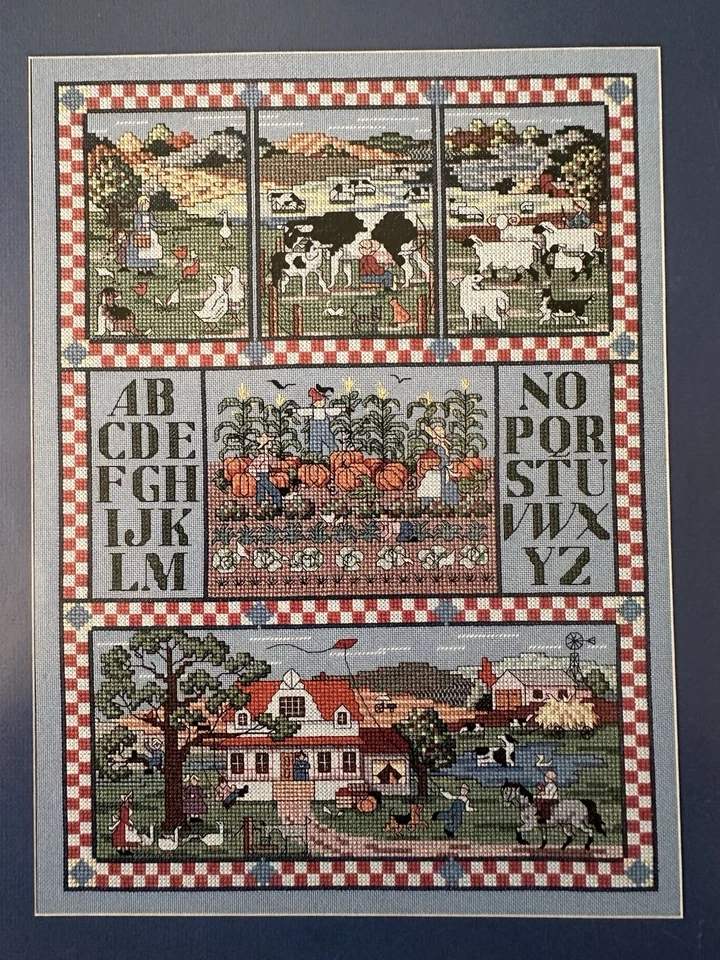 OOP Cross Stitch and Country Crafts HOMAGE TO THE FARM Chart Evenweave DMC floss - Image 3 of 4