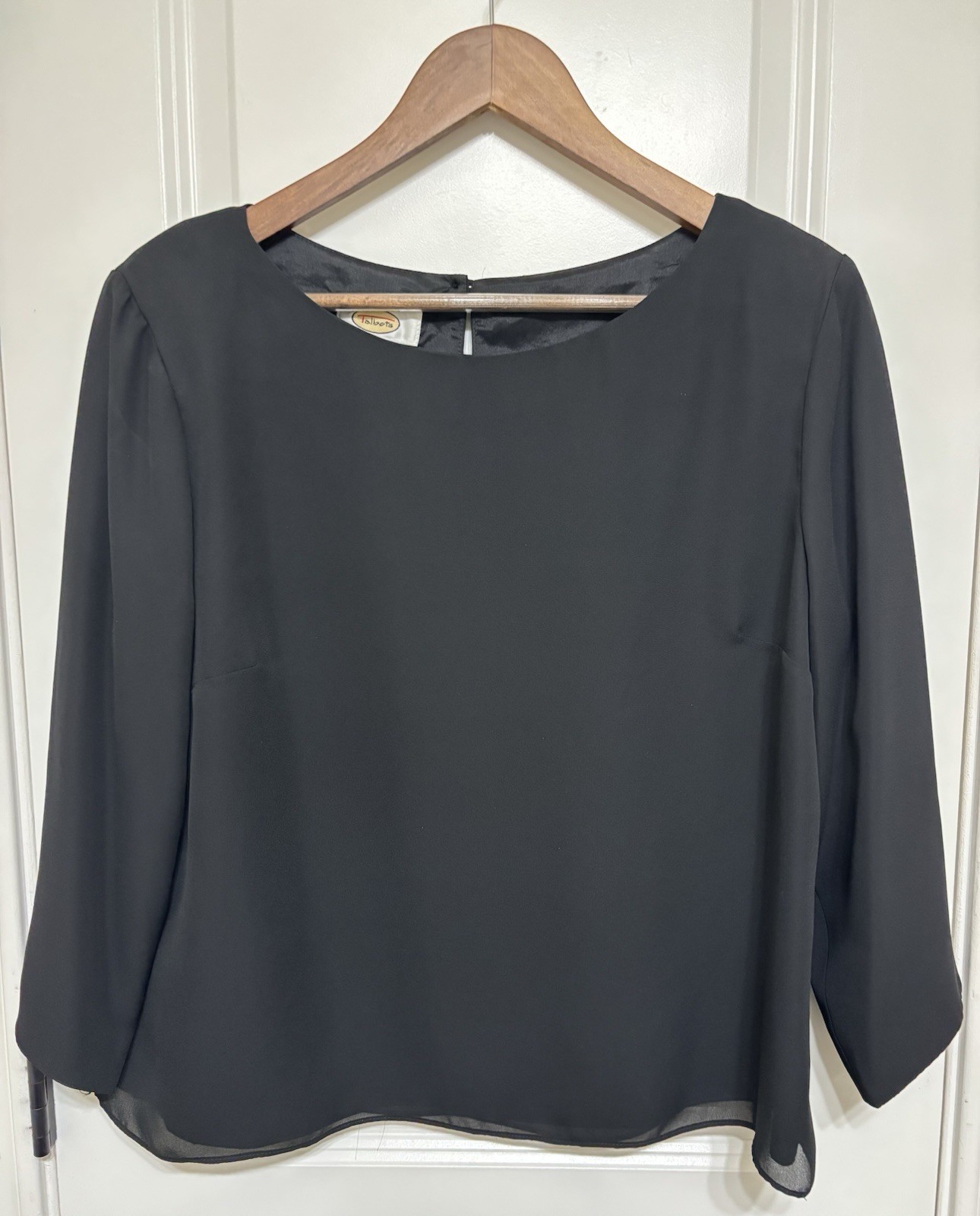 Talbots Elegantly Versatile Black Blouse Women's … - image 1