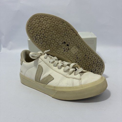 Size 6 US - Veja Campo Chromefree Leather White Natural W