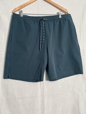 NEW Lands End Mens XL Green Swim Shorts With UPF 50 Quick Dry Built-In Boxer