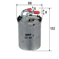 Kraftstofffilter Valeo 587086 Leitungsfilter FüR VW Polo 5 6R1 6C1 XL1 6Z1 TDI 3