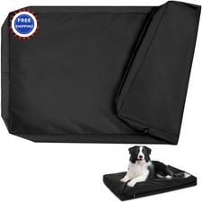 Waterproof Dog Bed Cover 42 Inch Washable Hair Resistant Heavy Duty Zipper