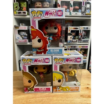 3 IN HAND Winx Club Funko Pops Stella Bloom Flora #1907 #1908 #1909 Animation