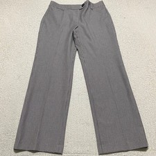 NWT Talbots Womens Dress Pants 12P Gray Plaid Wide Leg Office High Rise New