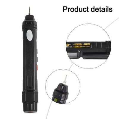 A3005A Digital Voltage Tester with Integrated Flashlight Functionality