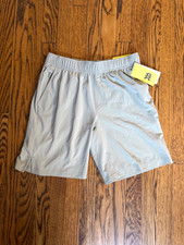 All In Motion Kids Boys Light Green Gray Athletic Shorts Size L 10-12