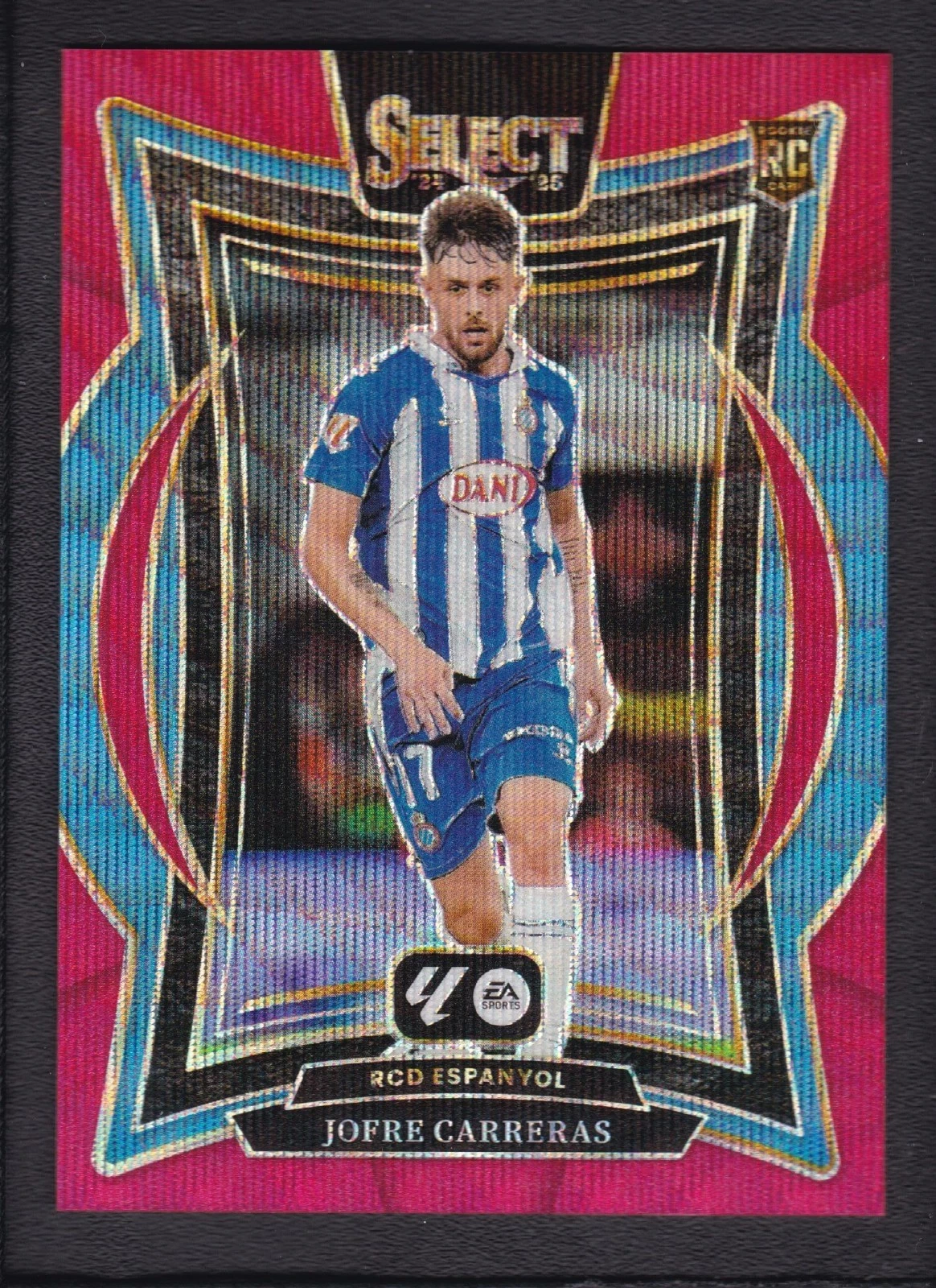 2024-25 JOFRE CARRERAS 34/59 PANINI SELECT LA LIGA TERRACE WAVE RED ROOKIE RC