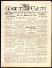 University of CONNECTICUT CAMPUS daily 1/18 1938 basketball track rifle