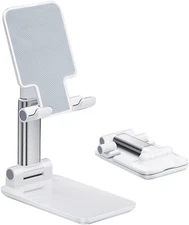 Cell Phone Stand, Angle Height Adjustable Cell Phone Holder with Silicon Pad for