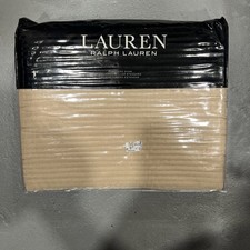 Lauren Ralph Lauren Spencer Matelasse Standard Sham Classic Tan New