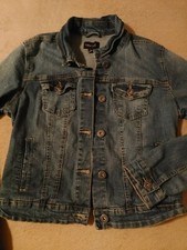 New Look Girl's Button Jean Jacket Size L