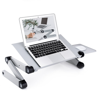 Adjustable Height Laptop Desk laptop stand bed Portable Lap Desk Foldable Table