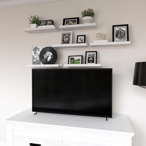 6 PACK Floating Shelves, Black Wall Shelves, Display Shelves for Wall Decor - Picture 21 of 24