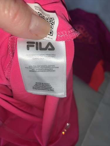Little Girl Rashguards Tops Size 4, 3-4 Billabong And Fila Summer Swim Time - Picture 6 of 6