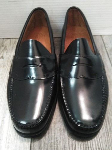N.O.S. GH BASS WILTON Weejuns MEN'S DRESS LOAFERS BLACK SIZE 10