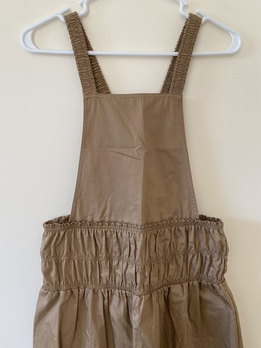 NEW ZARA GIRLS TAN BROWN JUMPER OVERALL DRESS 13-14Y - Picture 3 of 7