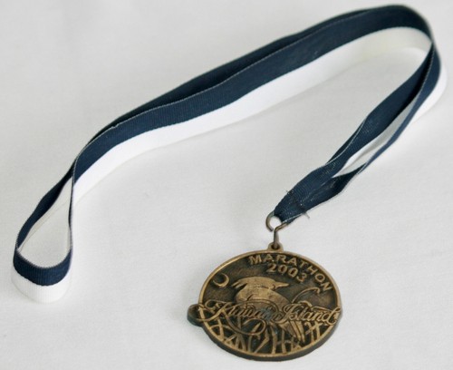 2003 Kiawah Island Marathon Finisher Medal South Carolina Name Time Not Engraved - Picture 4 of 6