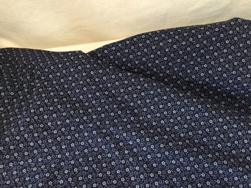 Fabulous RARE Small Scale Vintage French Cotton Fabric Double Printed - Picture 8 of 9