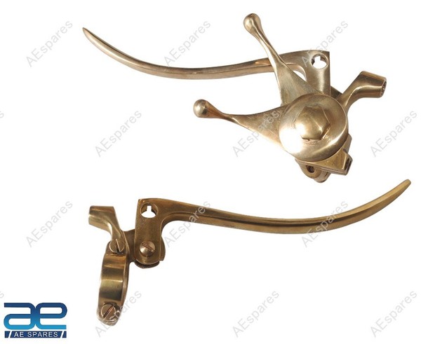 "7/8\" Messing Hebelset + Choke Hebel FüR BSA Triumph Ariel Universal Vintage Aes"-image