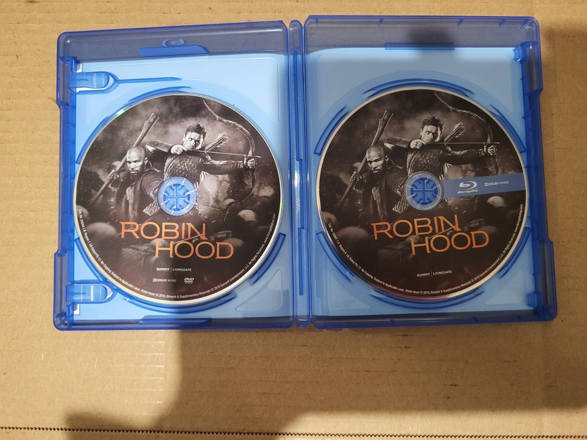 ROBIN HOOD - 2018 - (BLU-RAY + DVD) 2 DISC TARON EGERTON JAMIE