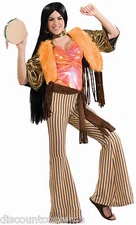 FORUM 60's BABE MOD HIPPIE WOMEN'S ADULT HALLOWEEN COSTUME STANDARD 63091