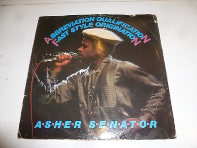 ASHER SENATOR - Abbreviation Qualification - 1984 UK 2-track 12'' Single