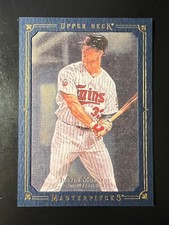2008 UD Masterpieces Framed Blue 125 #51 Justin Morneau #'d 72/125 Twins