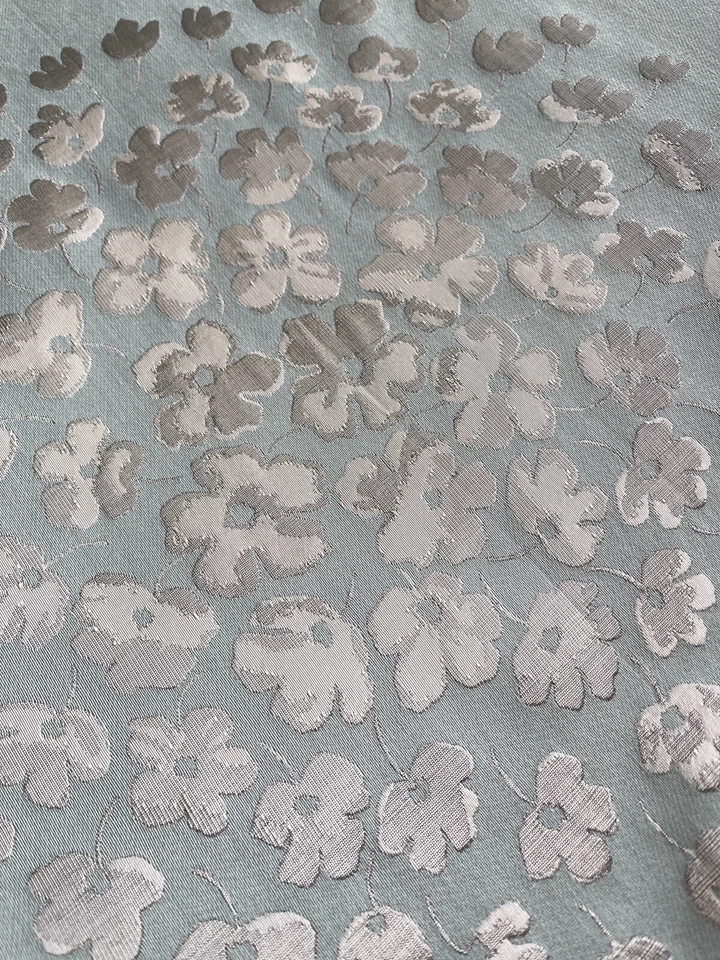 Laura Ashley Coco Duck Egg Fabric SOLD PER METRE - Image 4 of 4