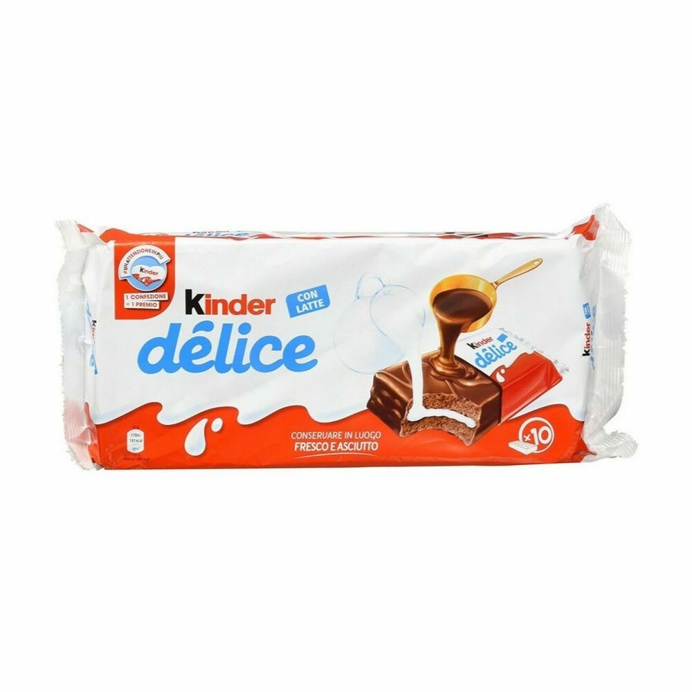 Ferrero Kinder Delice Classica Confezione Da 10 Merendine 390 Gr
