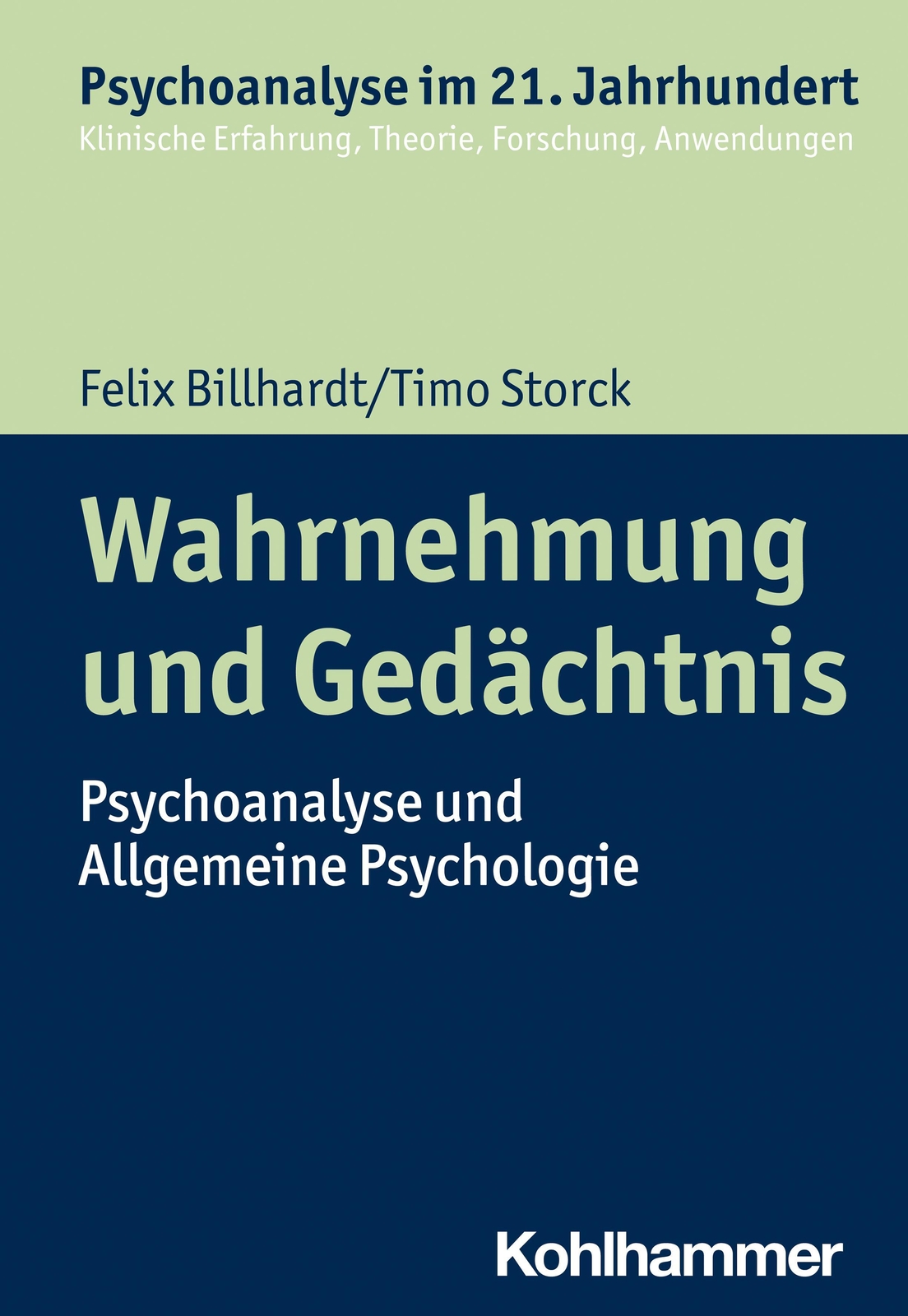 Wahrnehmung Und Gedächtnis, Felix Billhardt