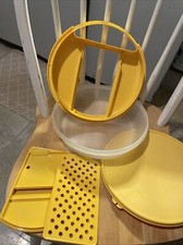 Vgt. Cheese Grater Unit 5pc Yellow storage Made In USA