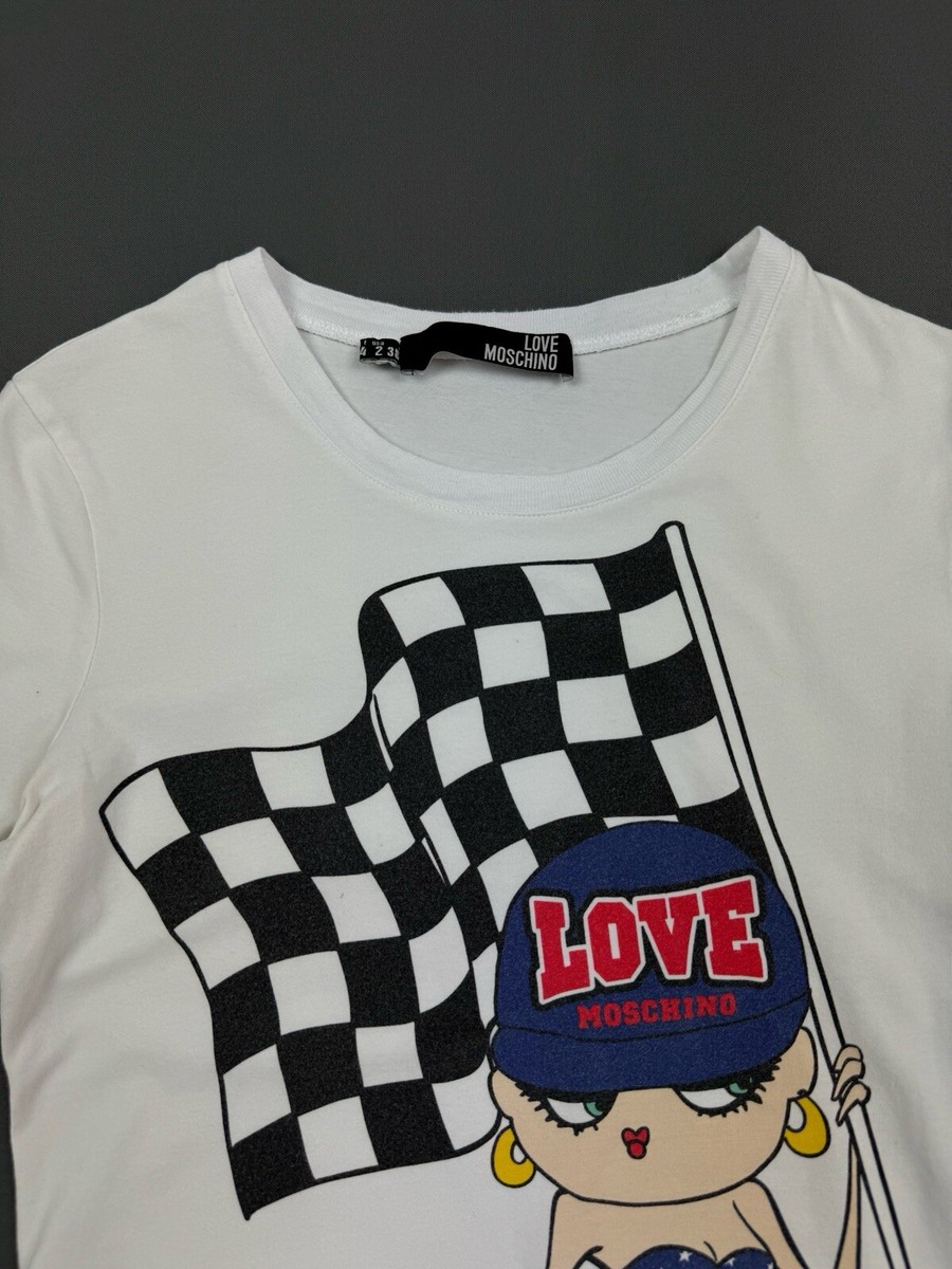 Love Moschino Racing Betty Boop T-Shirt | eBay