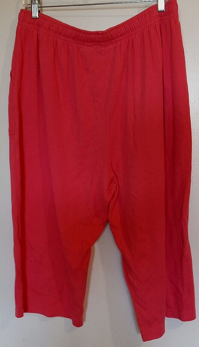 Classic Elements cotton blend solid coral athleti… - image 2