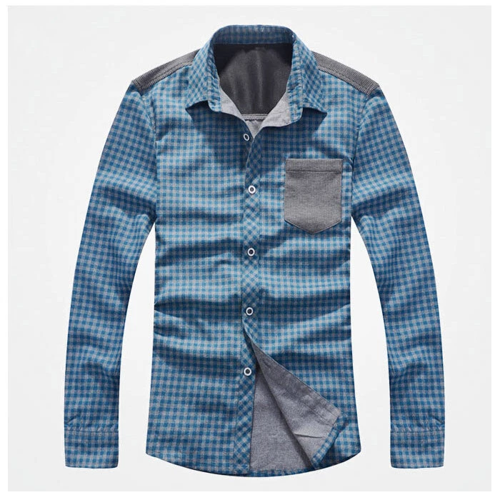 Camisas de vestir para hombre manga larga de lujo informales calce ajustado negocios trabajo camisas camisa Foto 3 de 4