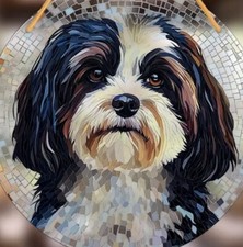 HAVANESE Dog Lover LARGE SUNCATCHER Art PICTURE Birthday Present Gift PET Wall