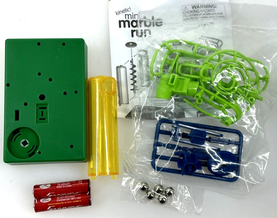 MINI 4" Marble Run Maze STEM Construction Set Building (Worlds Smallest ?) Toy - Image 4 of 4