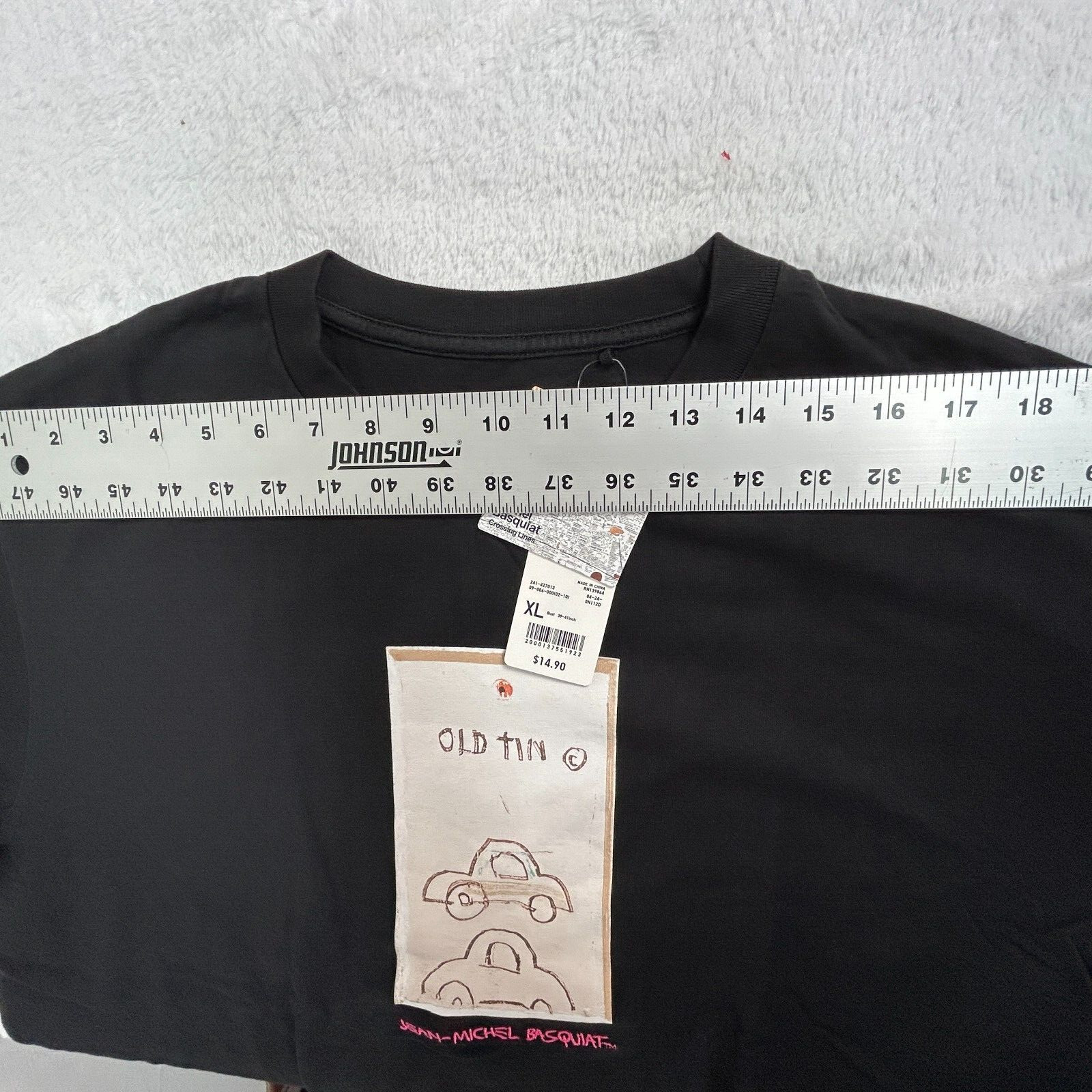 UT Uniqlo Jean-Michel Basquiat T-Shirt Womens XL Black Streetwear Art Tee New thumbnail 5