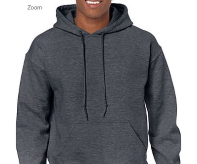 gildan dark heather hoodie