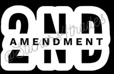 2nd Amendment Support Waterproof Sticker USA Made