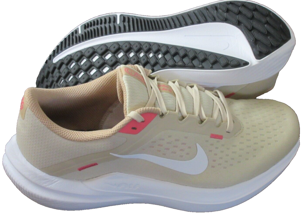 Nike Women Air Winflo 10 Sanddrift White Running Shoes Size 8.5 New