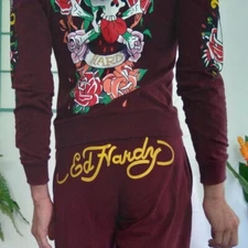 Two-piece Ed Hardy sweatsuit / tracksuit