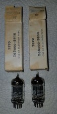 NOS Military Matched Pair 2 GE 12AU7 5814 WA ECC82 Triple Mica Vacuum Tubes