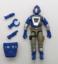 GI Joe Black Major Custom Transformers SOUNDWAVE BAT Purple Decepticon OG ARAH