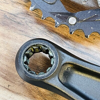 RACEFACE レースフェイス クランク ISIS嵌合 未使用品 Vintage Race Face Turbine LP black ISIS BB crankset ( 44/32/22T