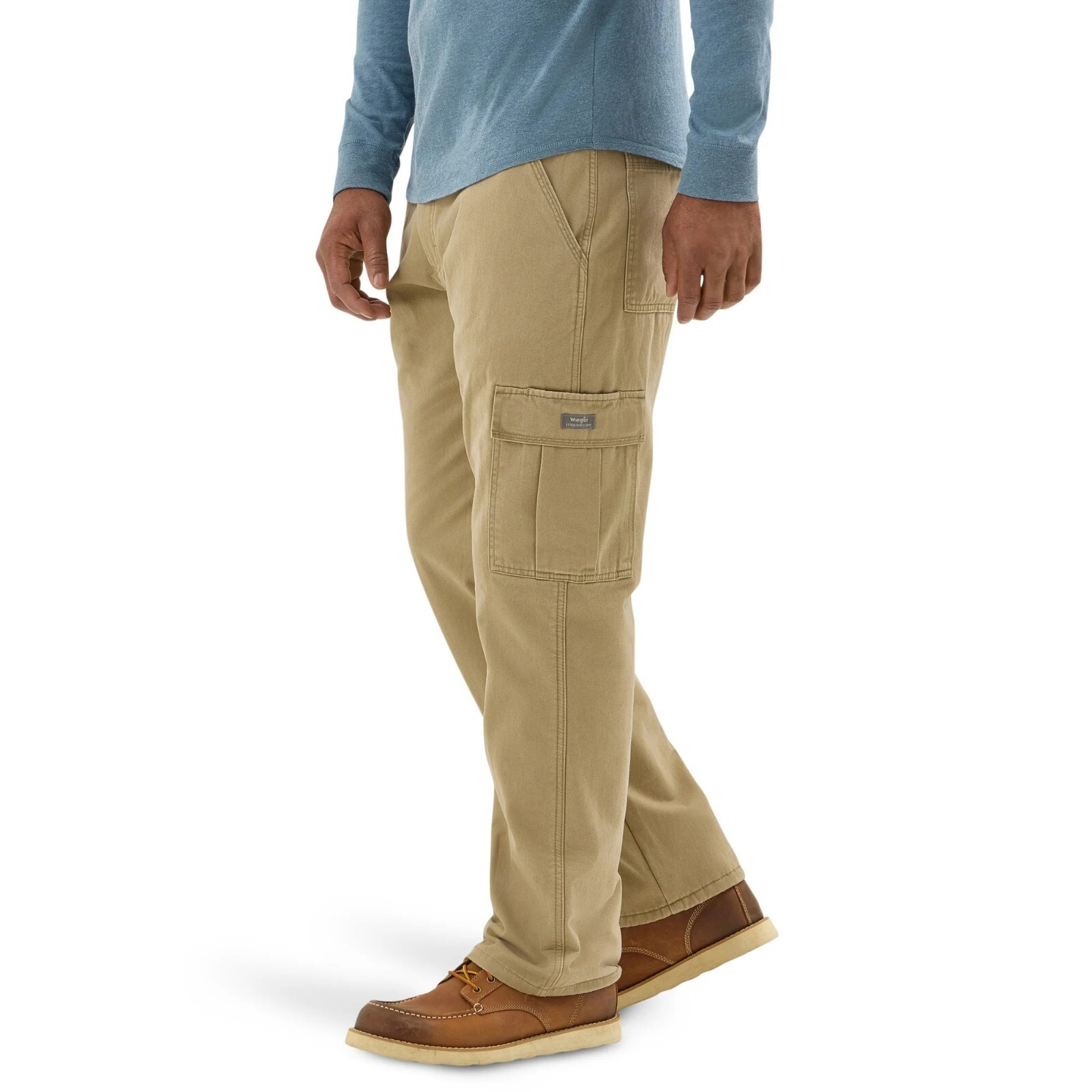 Wrangler Fleece Lined Cargo Pants All Men's Sizes Elm Color Warm Winter New