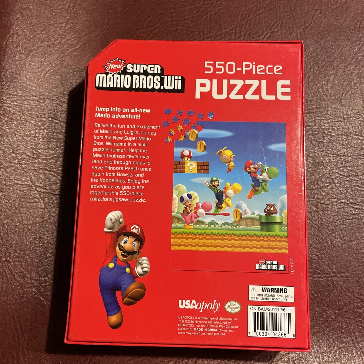 Super Mario Bros. Wii Nintendo Collector's Puzzle 550 Piece 18